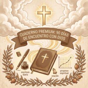 Cuaderno premium diario de oración: 90 días de encuentro con Dios