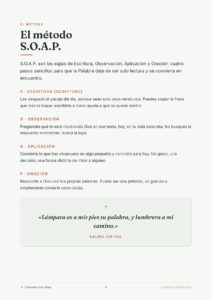 Diario de oración 90 días de encuentro con Dios: el método S.O.A.P.