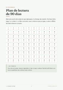 Diario de oración 90 días de encuentro con Dios: plan de lectura de 90 días