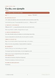 Diario de oración 90 días de encuentro con Dios: un día de oración con ejemplo