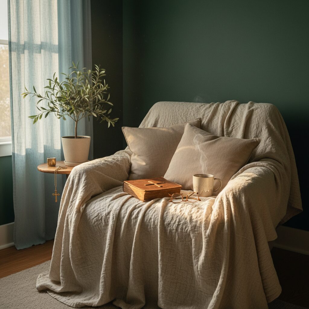 Marcos 9:24 — bedroom reading nook