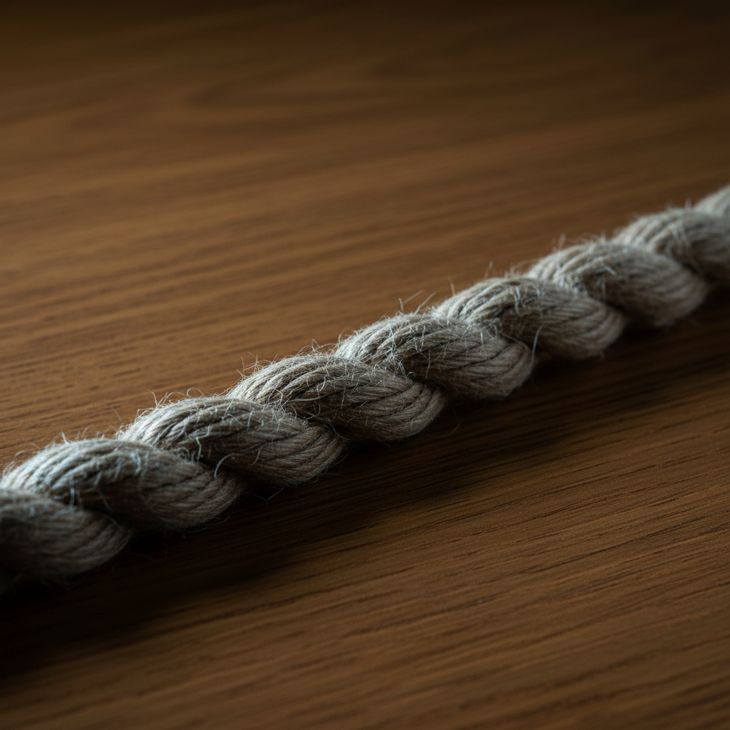 comunidad espiritual — braided hemp rope