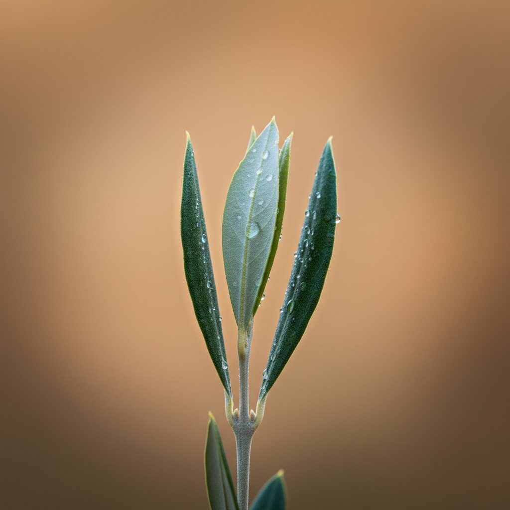 Lamentaciones 3:22-23 — unfurling olive leaf