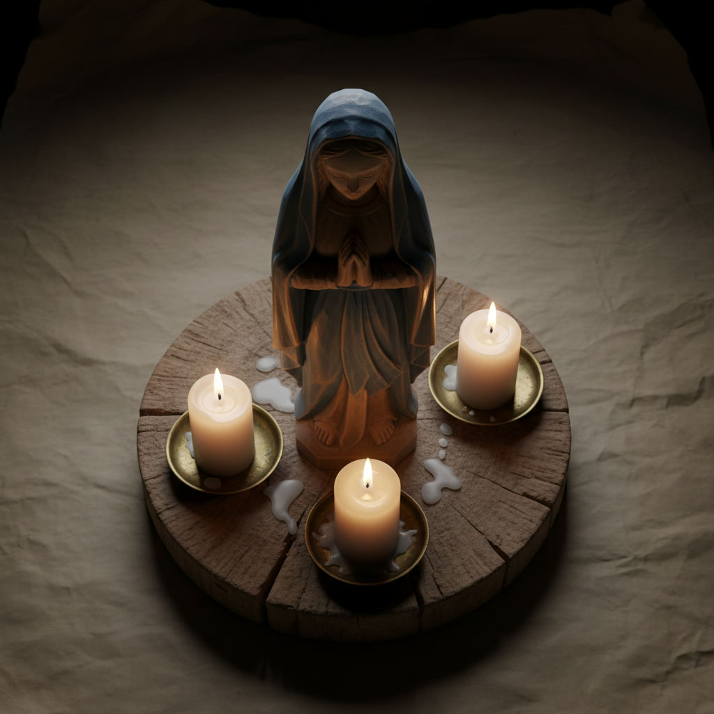 oración noche Virgen — Oración de la noche a la Virgen para confiarle el descanso de la familia