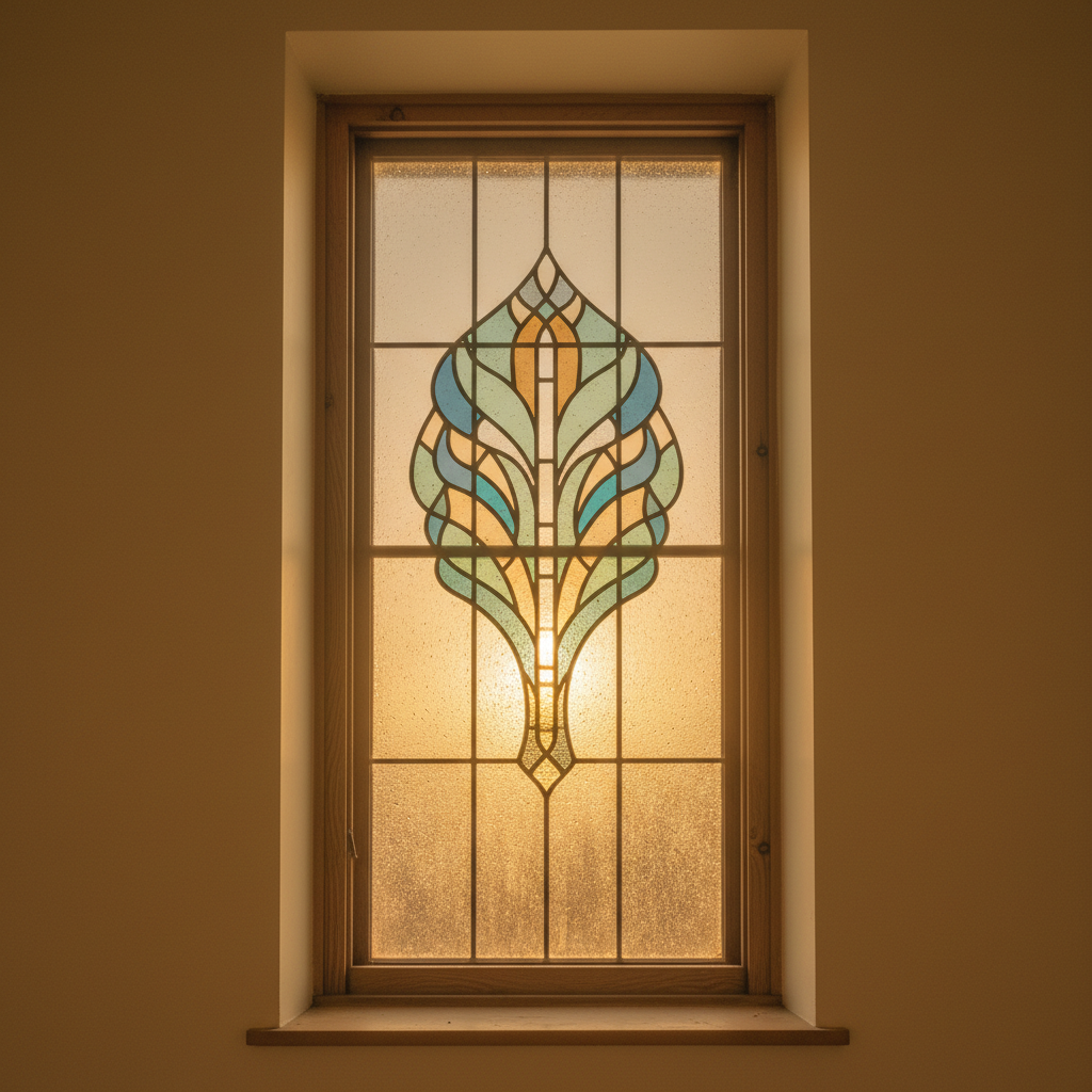 Santiago 5:15 — hospital chapel window
